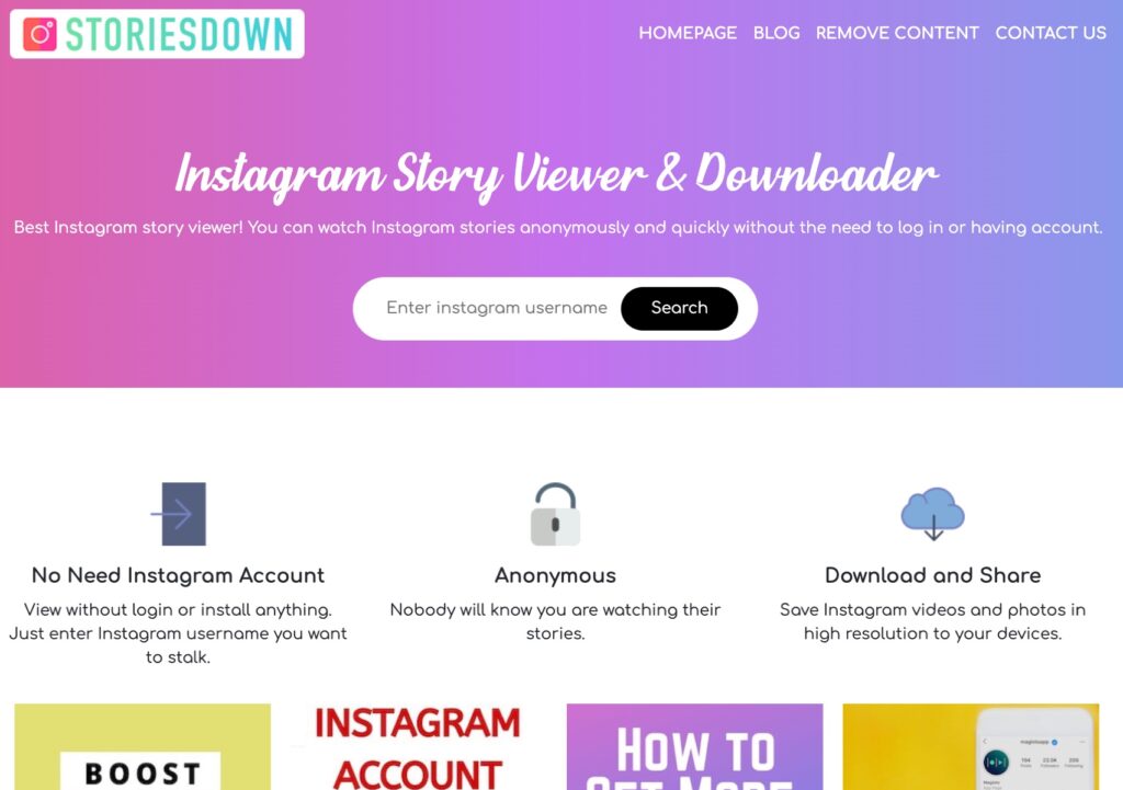 StoriesDown Instagram Viewer App