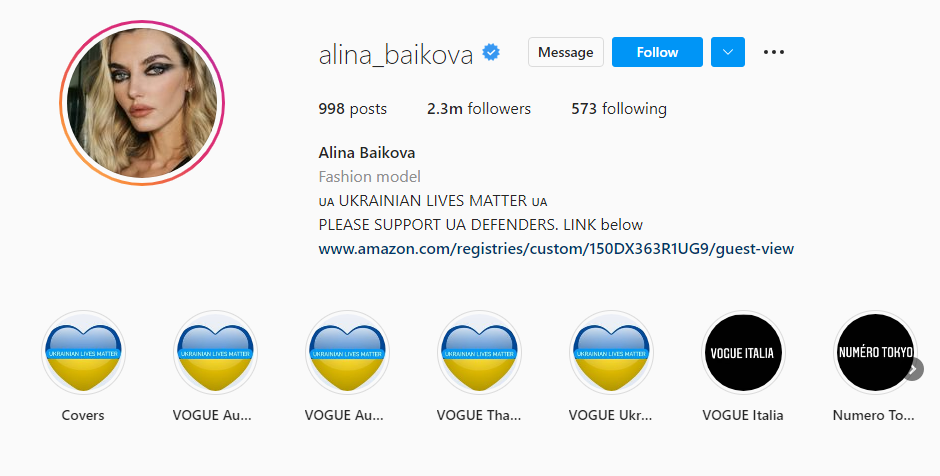Alina baikova instagram